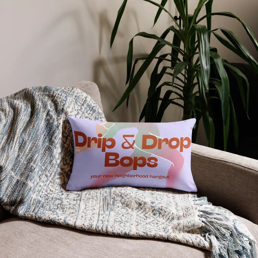 Drip & Drop Bops Premium Pillow Case product image (14)