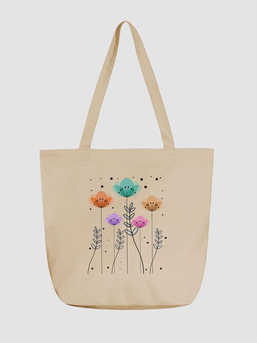 Whimsical Wildflowers Organic Tote Bag product image (1)