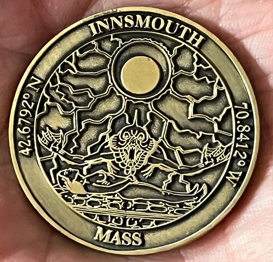 LOVECRAFT P.I. *Prototype* Innsmouth, MA Challenge Coin product image (2)