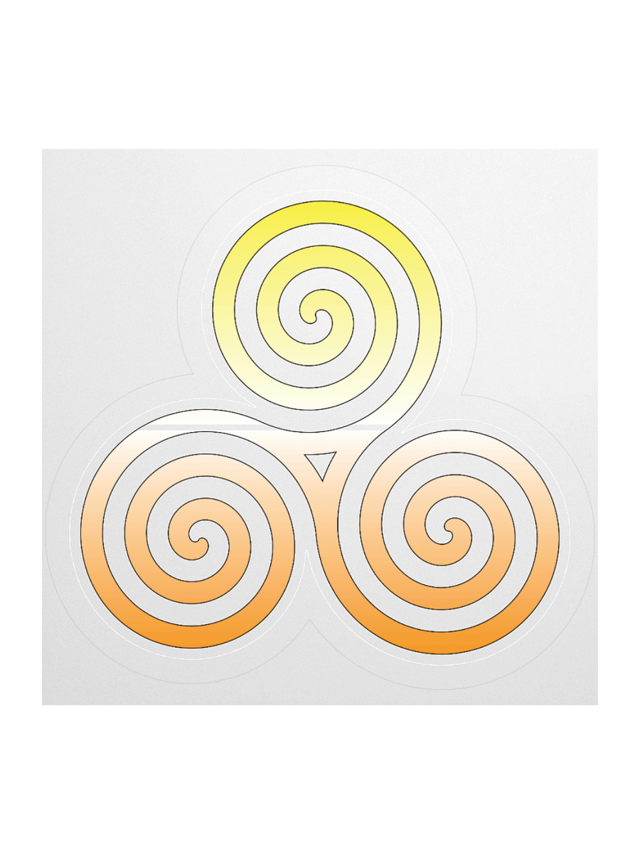 Maverique Pride Gradient Celtic Triskelion Sticker product image (2)