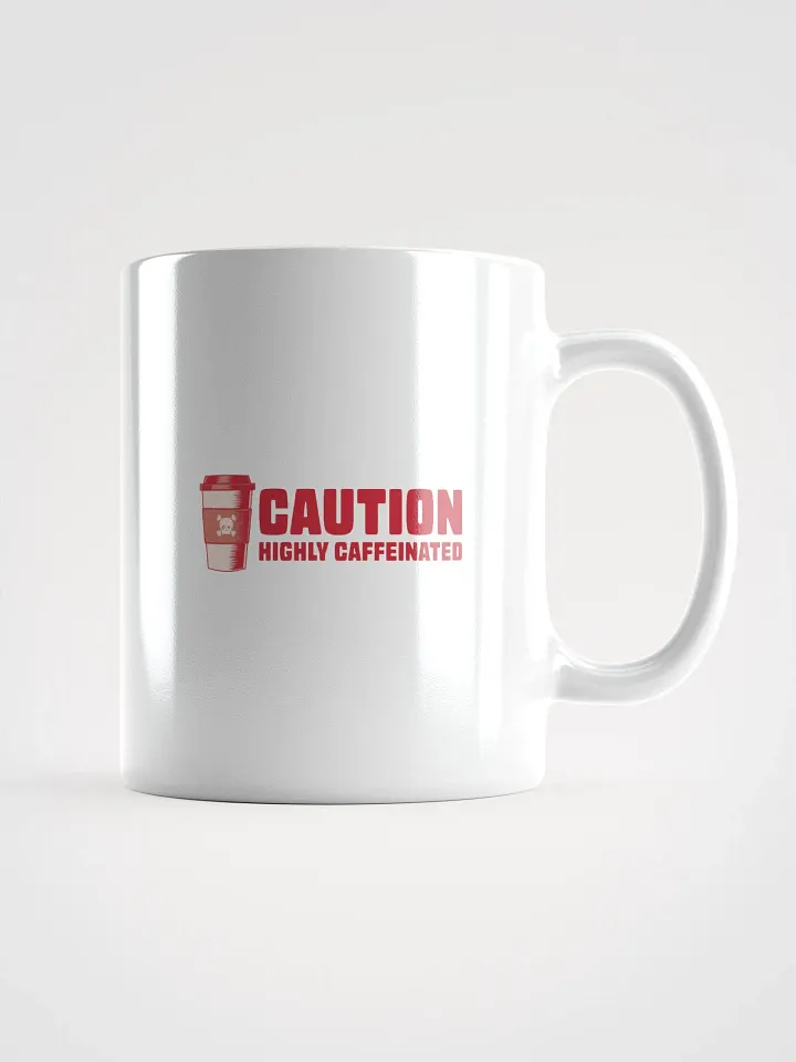 Funny Coffee Lover Mug - Caution: Highly Caffeinated product image (1)