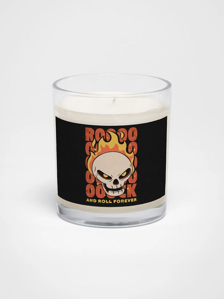 Flaming Skull Rock & Roll Candle product image (1)