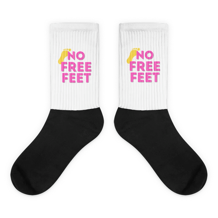 No Free Feet Socks (Pink / Yellow) product image (1)