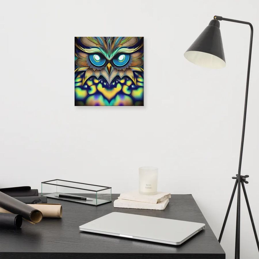 Fantasy Fractal Owl Art - v12 product image (11)