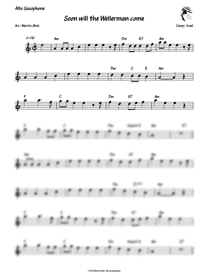 Wellerman - Sea Shanty for Alto Saxophone product image (2)