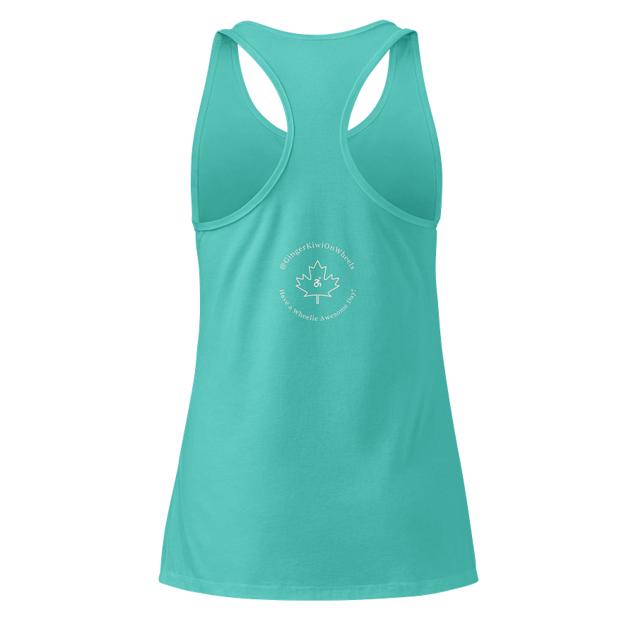 WHAT HAPPENED TO ME ? (2025 Edition): Racer-Back Tank-Top, Tahiti Blue product image (2)