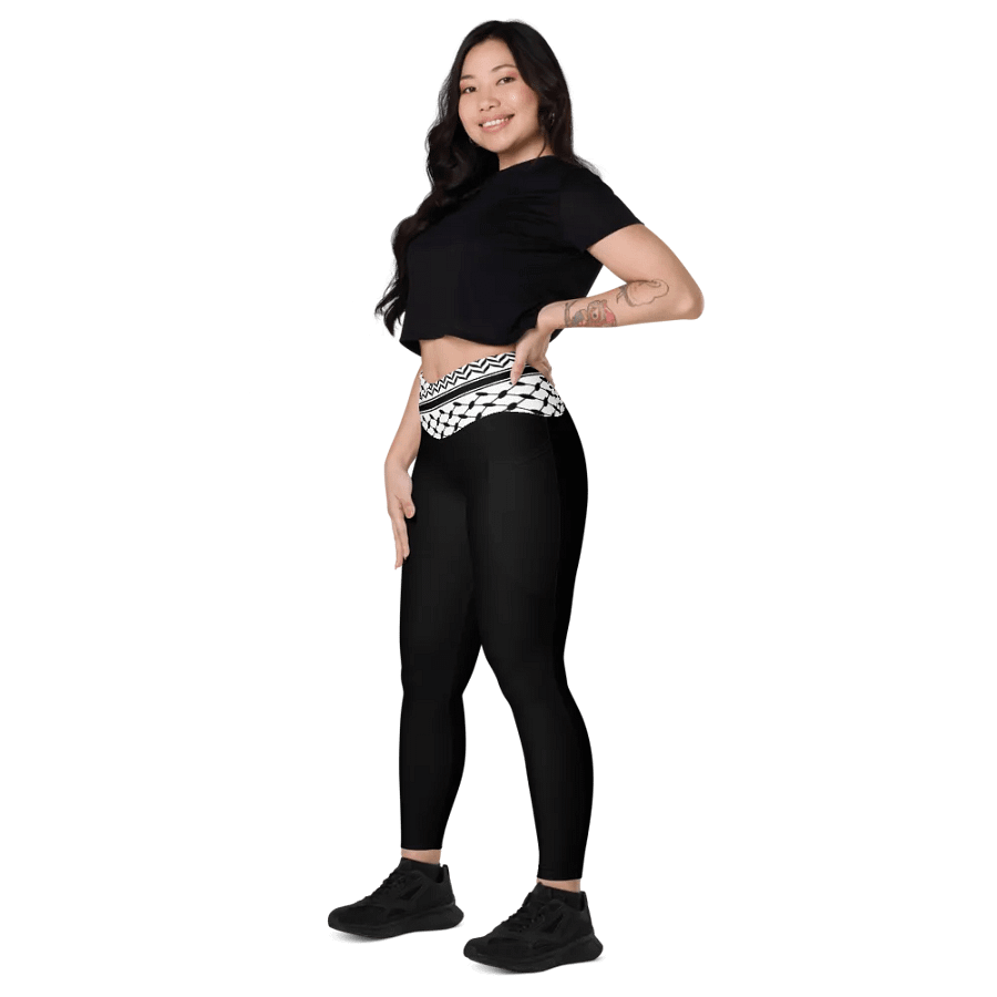 Kuffiiyeh Waistband Leggings with Pockets! product image (6)