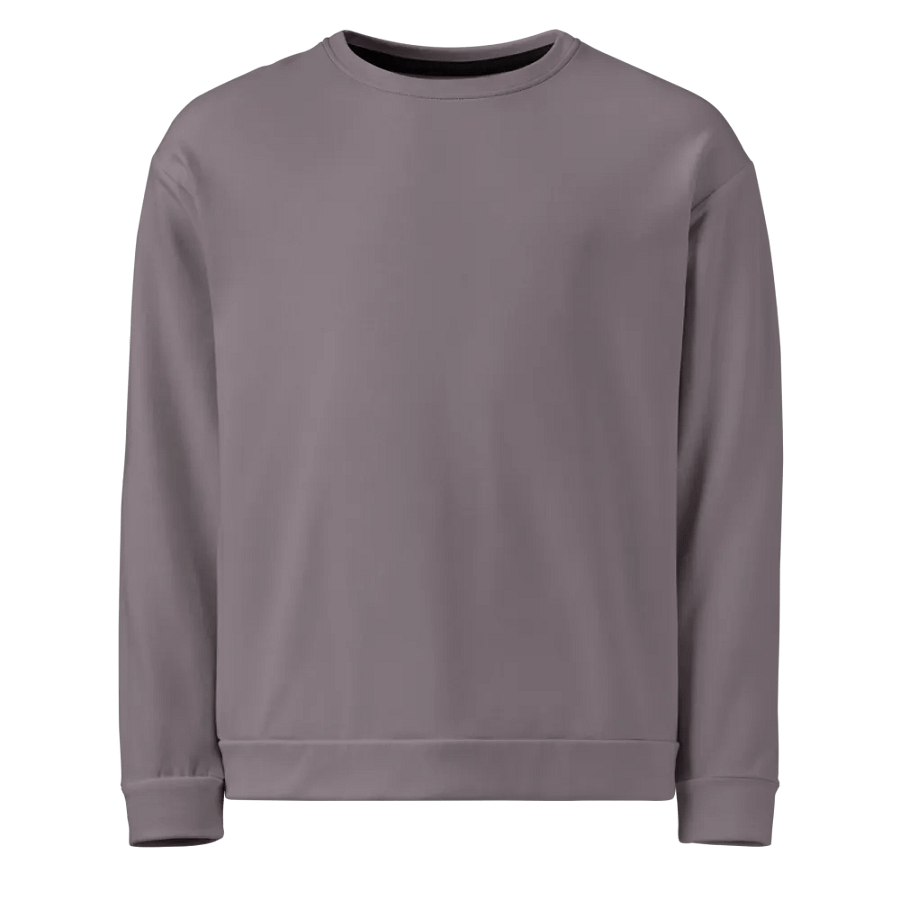 Plain Medium Gray True Summer Unisex Recycled Polyester Heavyweight Premium Sweatshirt by Treasure Pie product image (1)
