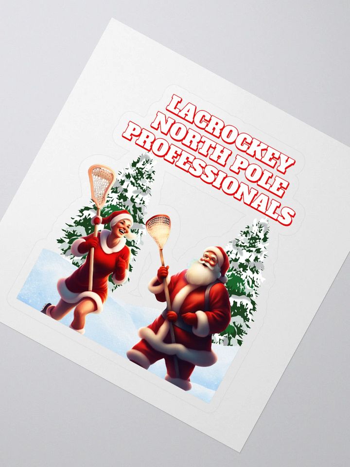 North Pole Lacrockey - Mr and Mrs Claus Sticker product image (2)