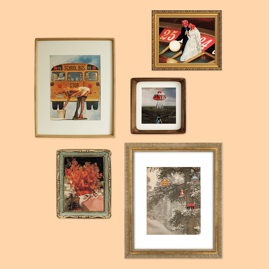 Mix & Match Gallery Wall BUNDLE - 3 Small Art Prints & 2 Large Art Prints product image (1)