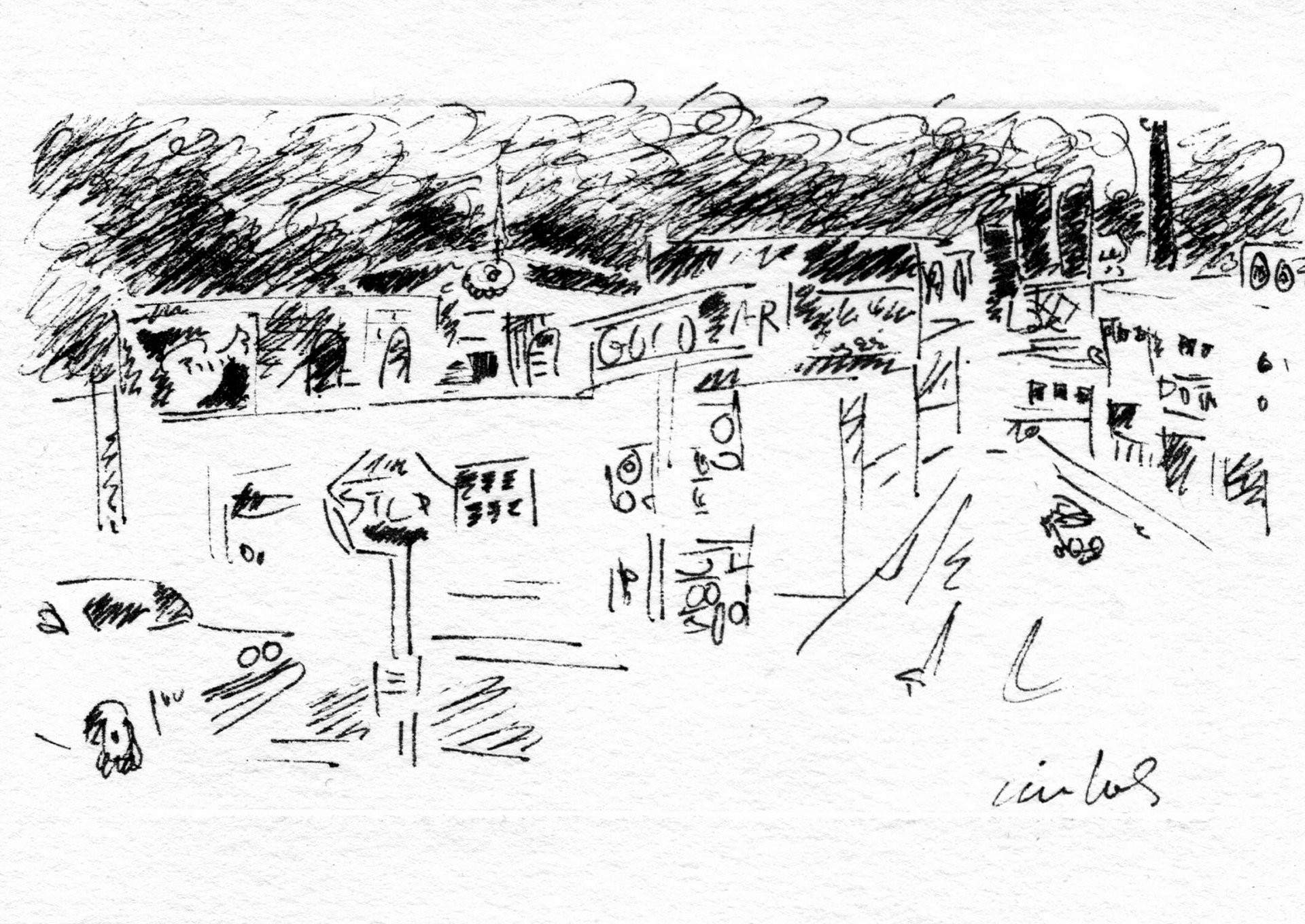 10th, Oak & Burnside (1986) on canvas (30" x 60") product image (6)