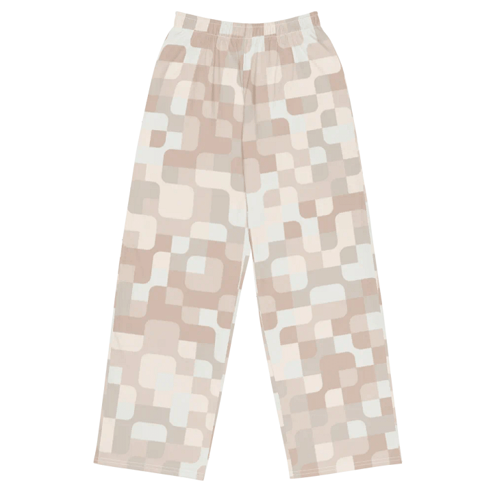 BUIII Pixelated Geometry: Whispering Sands Wide-Leg Pants product image (1)