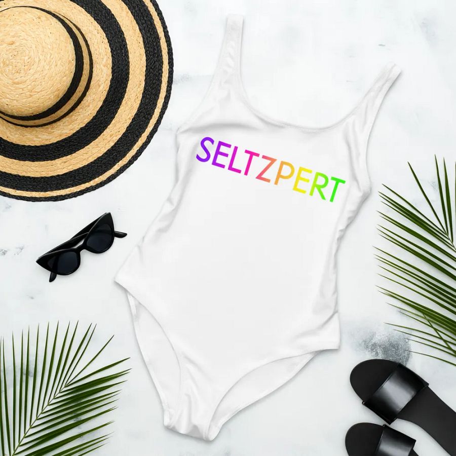 Seltzpert Women's Swimsuit (White) | Rainbow Paradise product image (8)