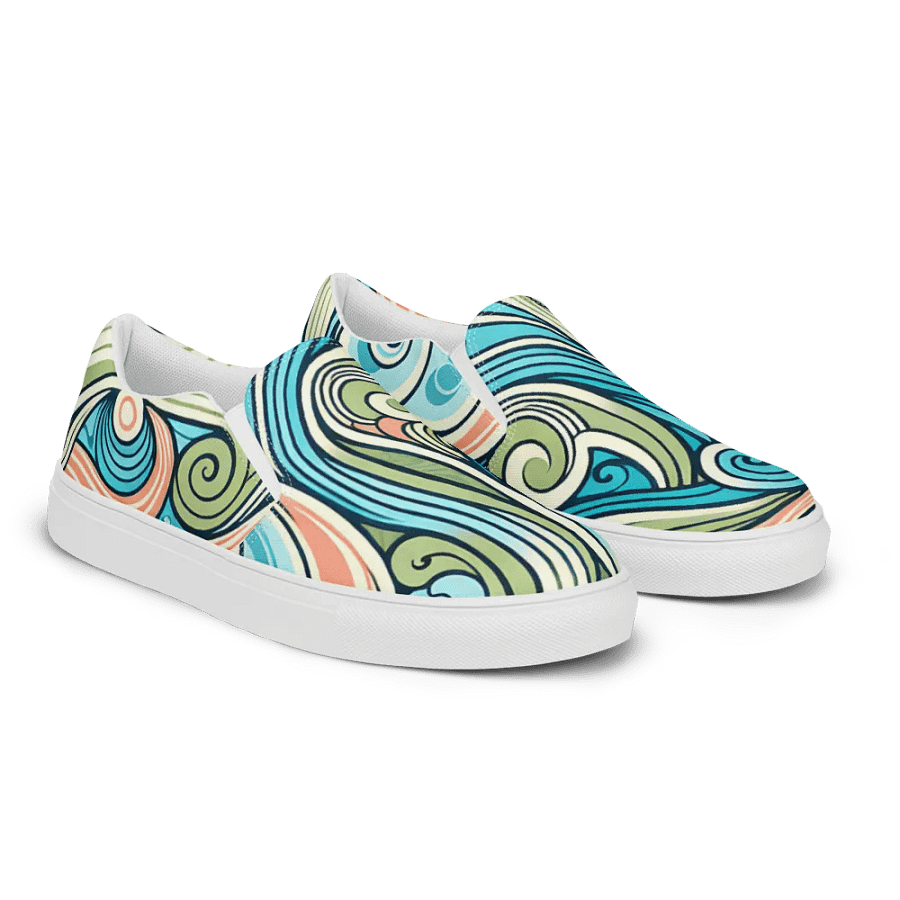 Whimsical Wave Women's Slip-Ons product image (6)