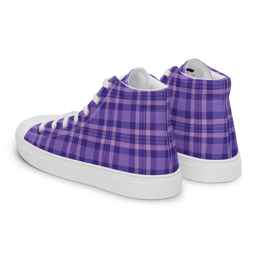 Men's Purple Tartan High Tops product image (5)