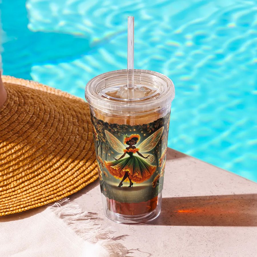 Marigold Fairy Enchanted Garden Double Wall Tumbler product image (10)