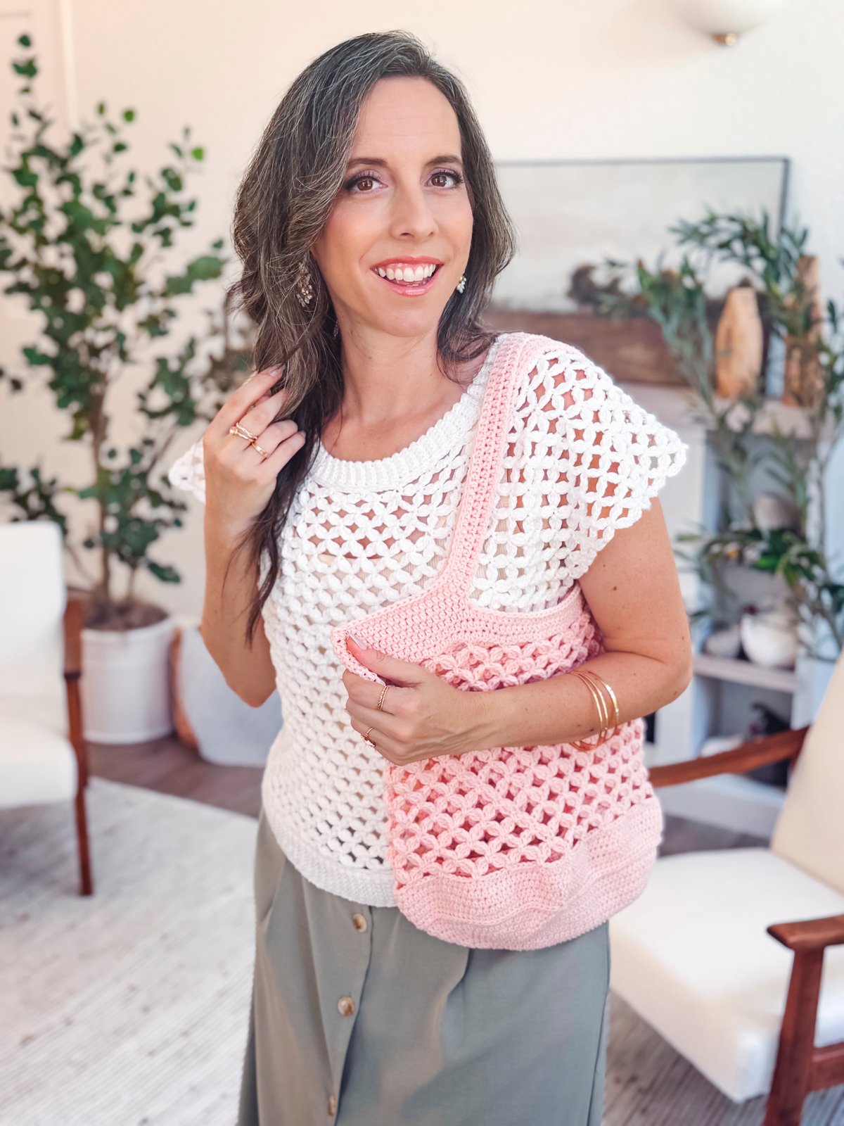 Circle Leaf Market Bag Crochet Pattern product image (9)