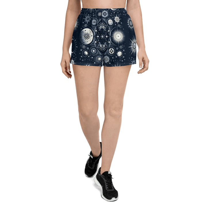 All-Over Print Women's Athletic Short Shorts product image (2)