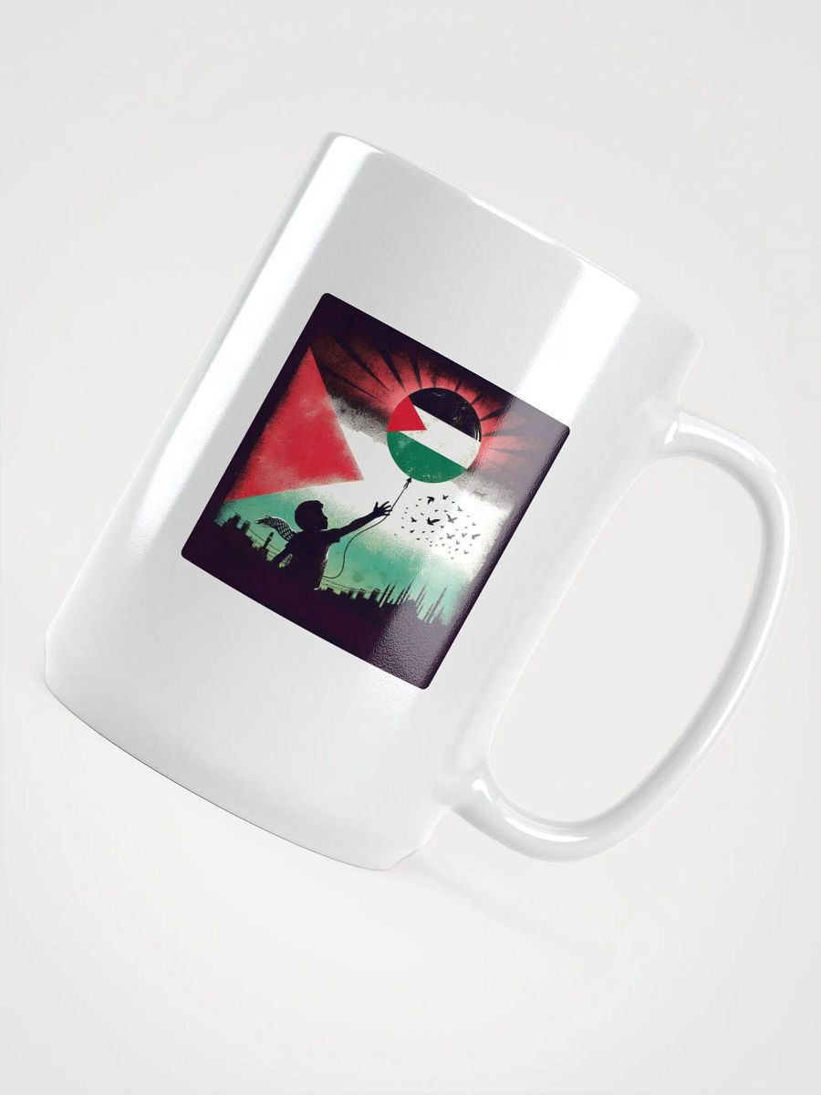 Palestinian Flag Balloon Mug | Free Palestine AI Work product image (4)