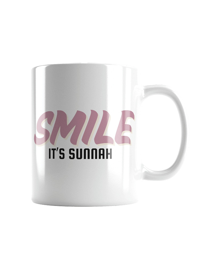 White "Smile It's Sunnah" Mug in Dusty Rose product image (2)