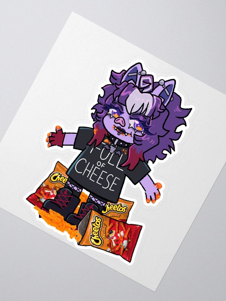 Trash Bat Char - skrunkly & full of cheese [sticker] product image (2)