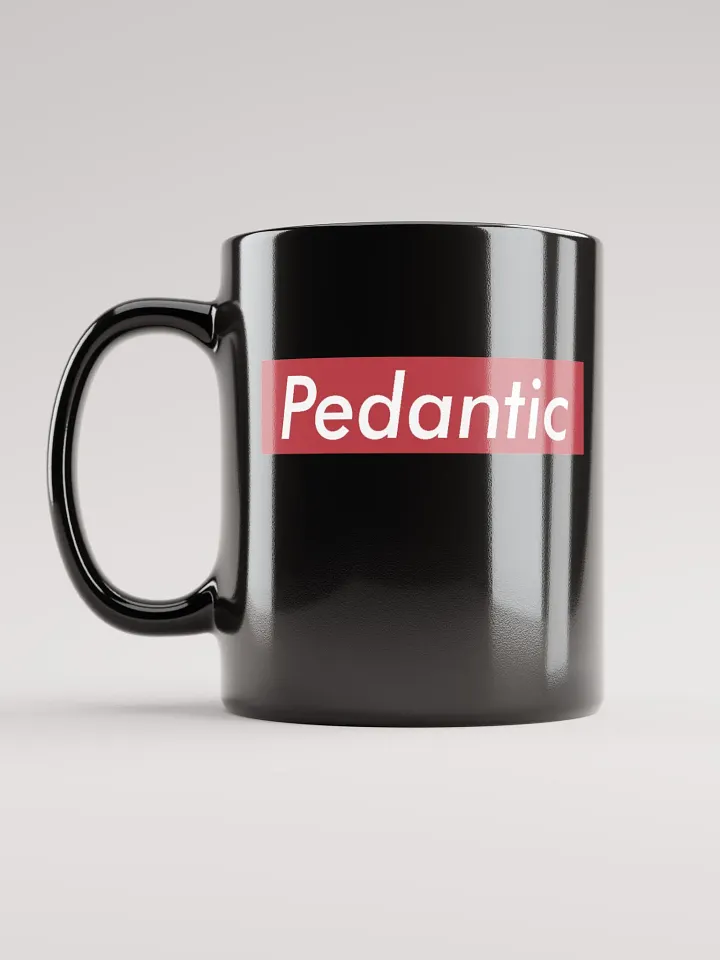 Pedantic mug in black! product image (1)