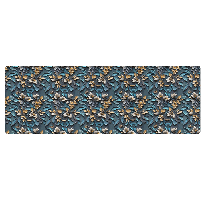 Yoga Mat - Sculpted Floral Pattern product image (2)