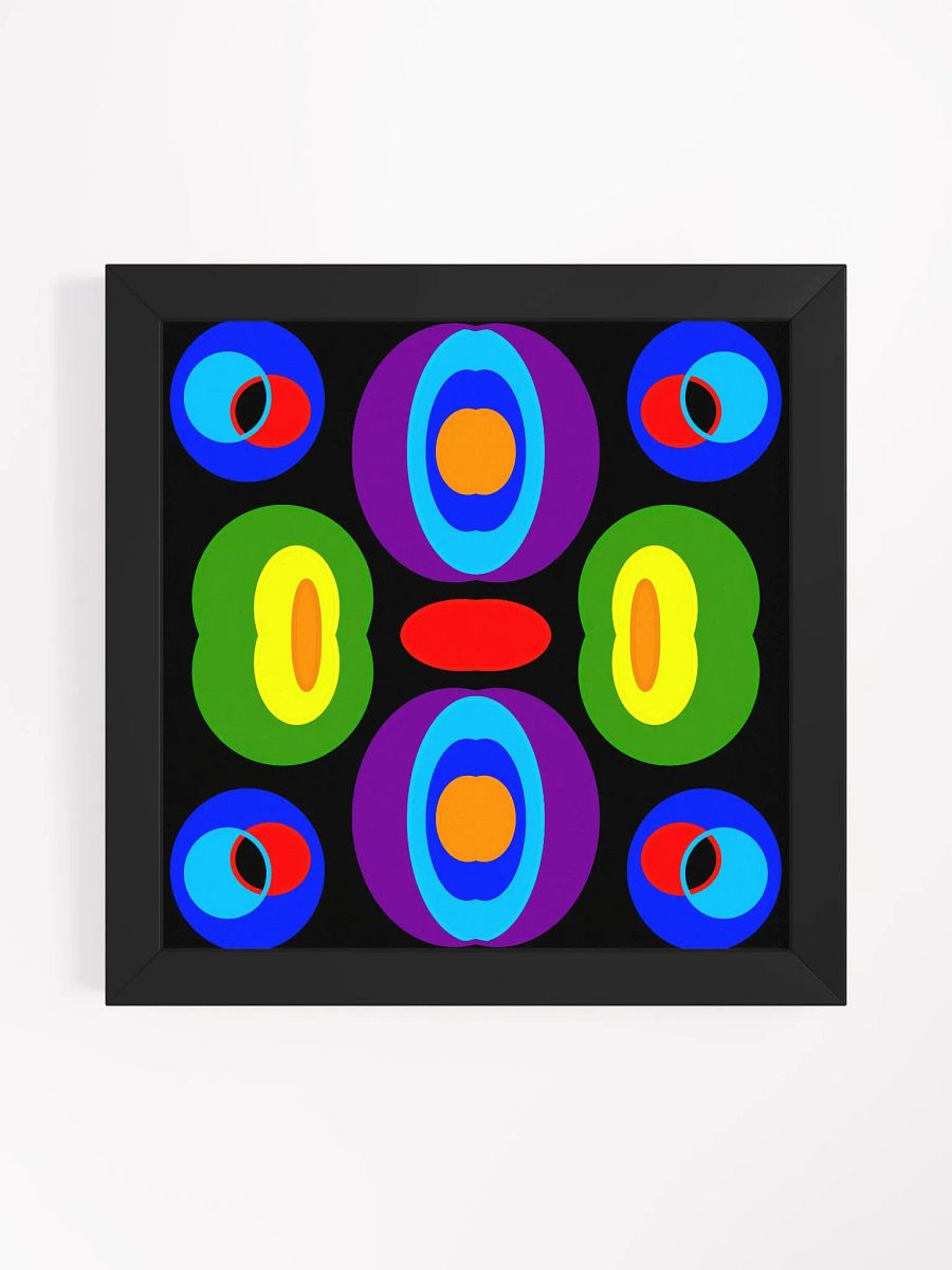 Symmetry in Color Framed Poster product image (2)