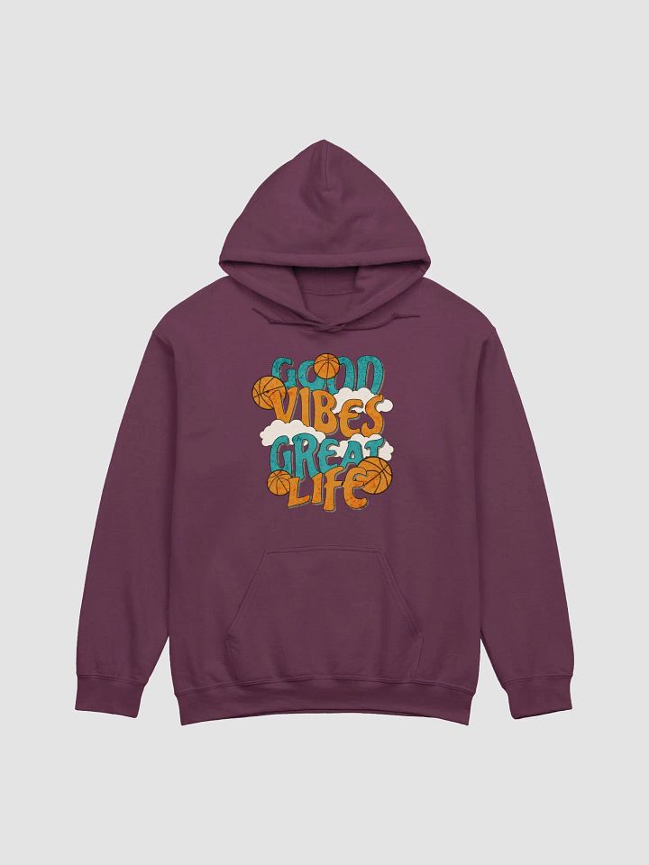 Good Vibes Great Life Basketball Hoodie product image (11)