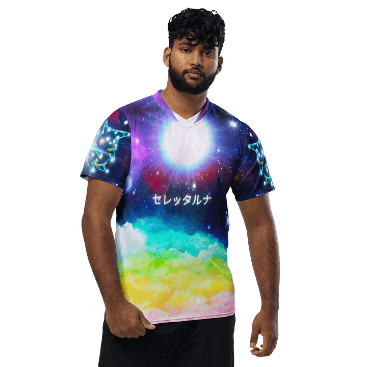 CerettaArt Rainbow Cloud Jersey Shirt product image (1)