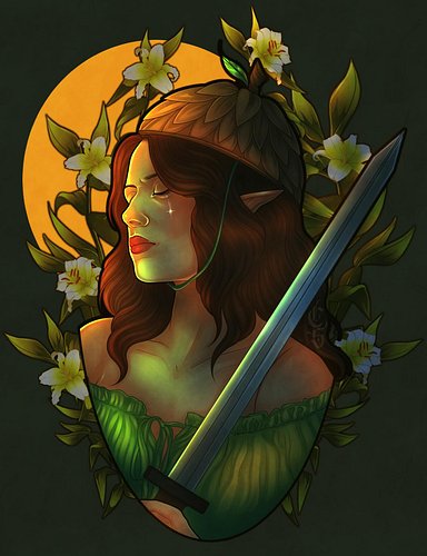 Every month at the shop, everyone does a drawing challenge based on a randomly drawn noun, verb, and adjective. 

Our prompt ...