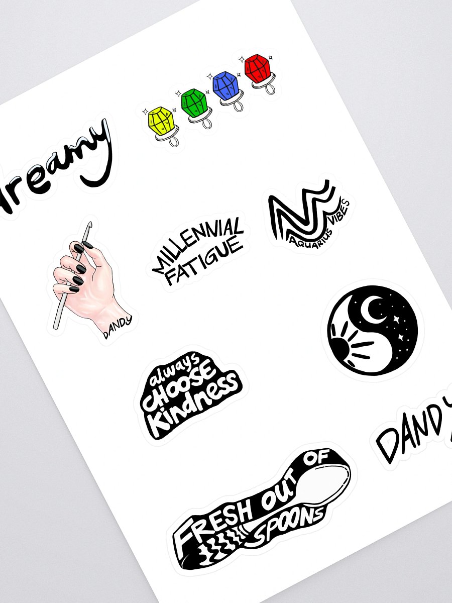 Dandy Starter Pack Sticker Sheet product image (1)