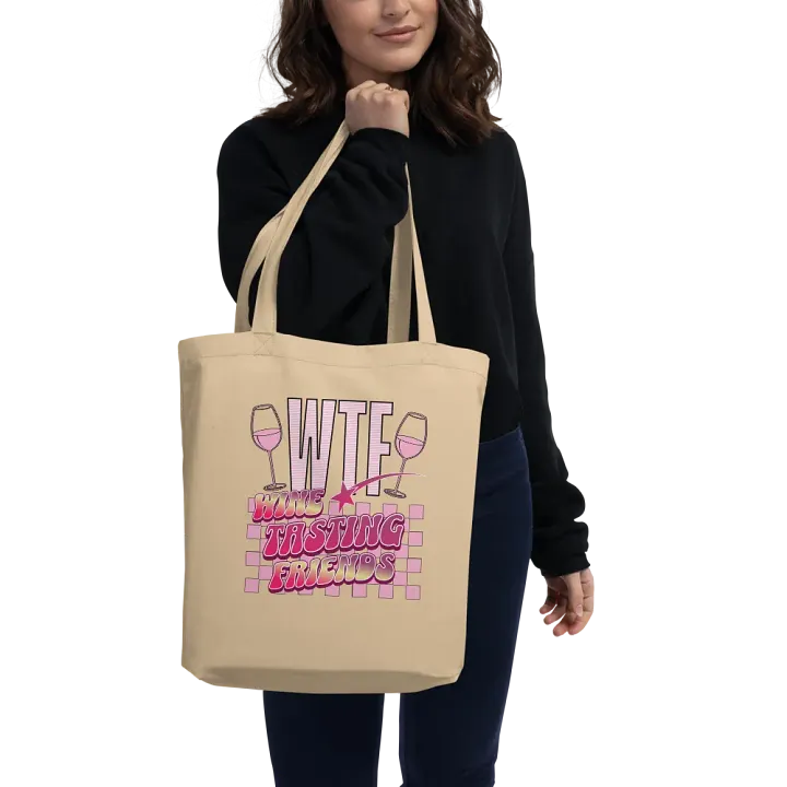 WTF Wine Tasting Friends Tote Bag product image (2)