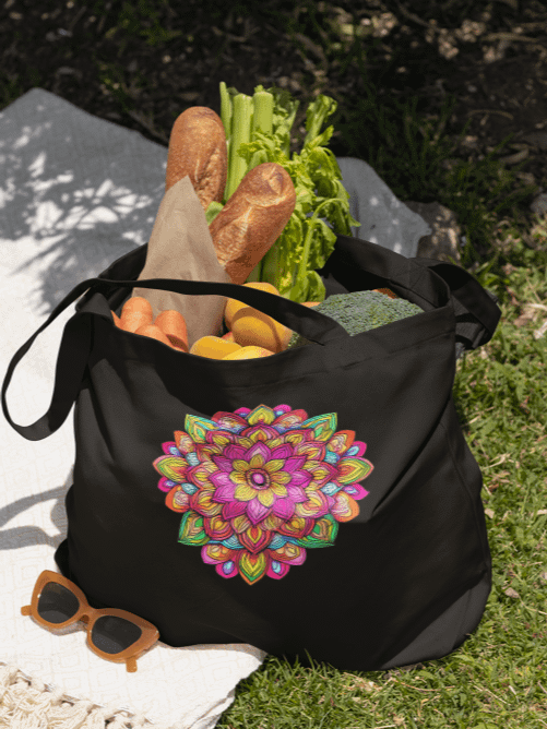 Joyburst Mandala - Eco-conscious Organic Cotton Totes product image (2)