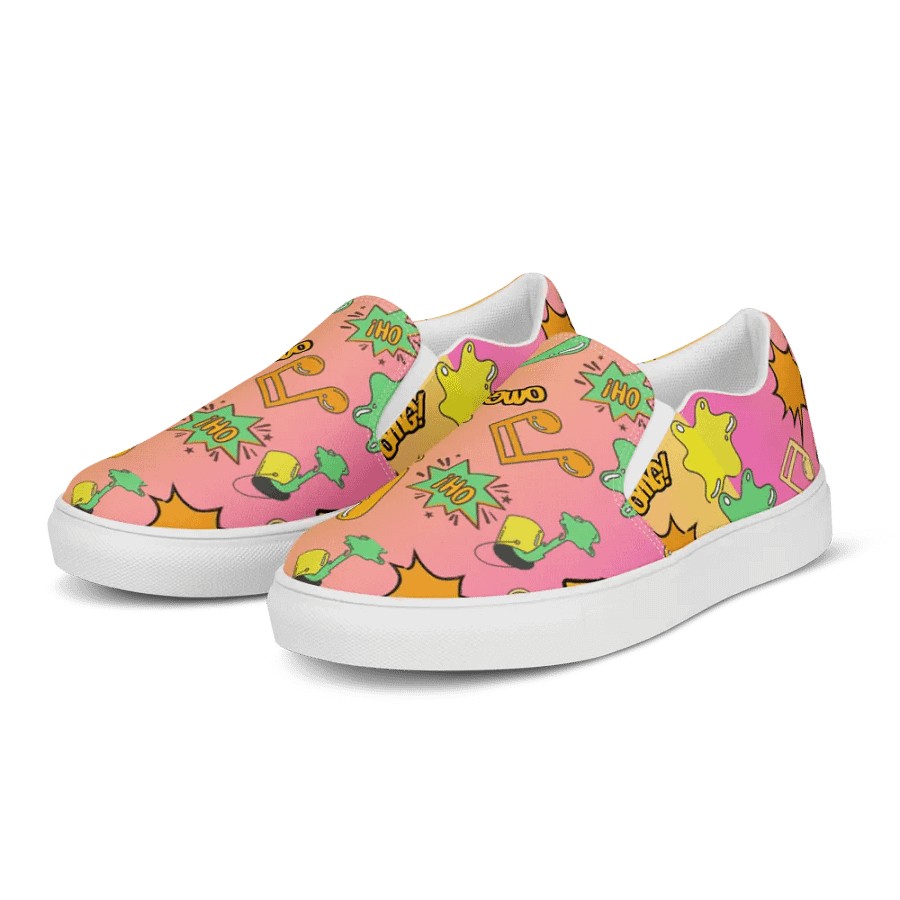 Pop Art Explosion Women's Slip-On Shoes product image (5)