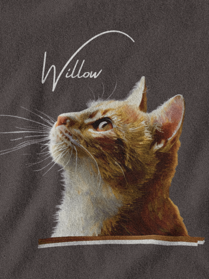 YOUR CAT! / T-SHIRT WITH PERSONALIZED NAME / DIGITAL ART III product image (2)