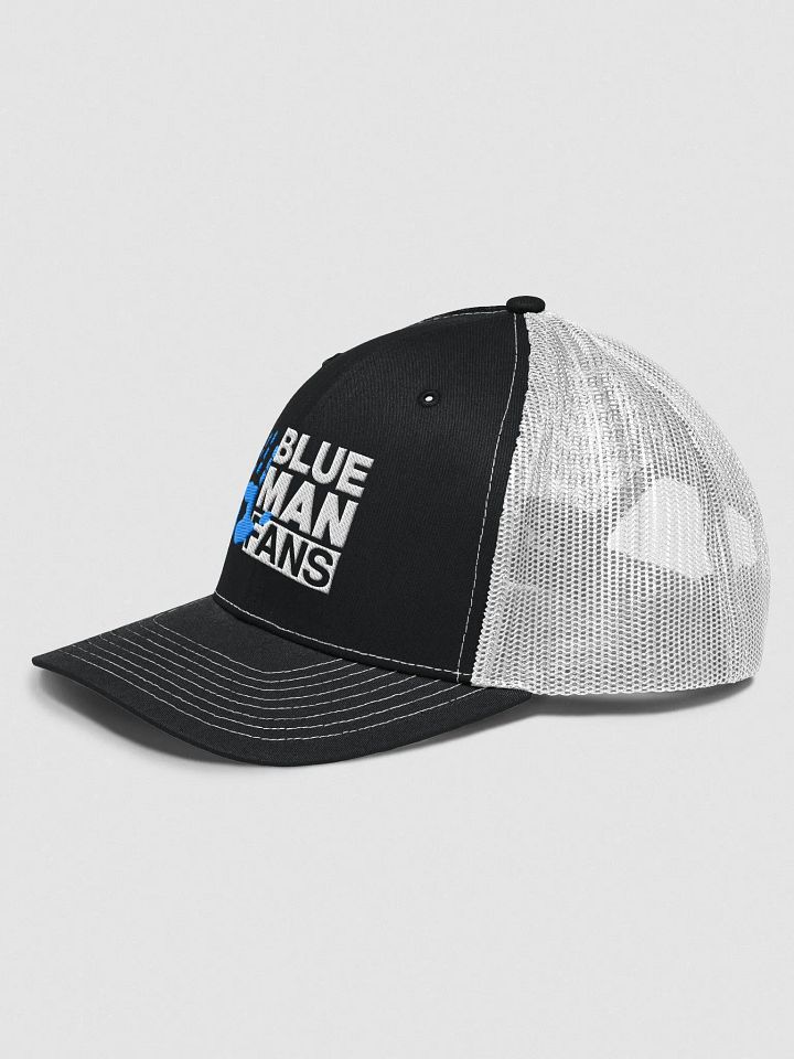Blue Man Fans Hand Print Embroidered Trucker Cap product image (2)
