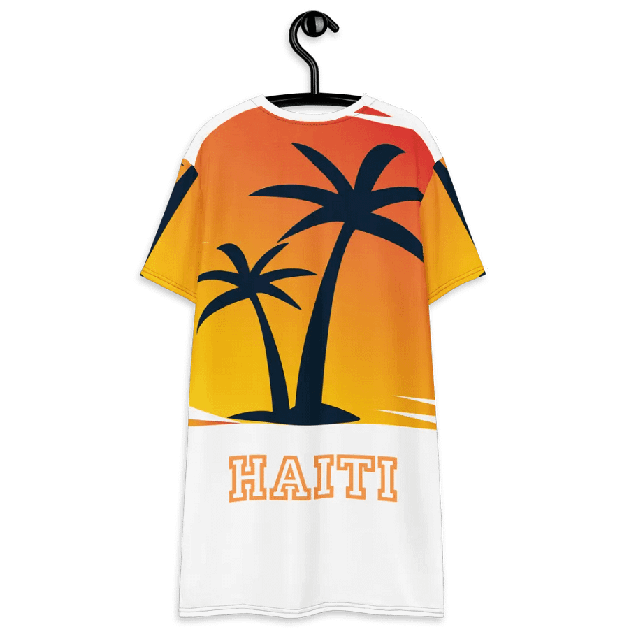 Sunset Palm Paradise T-Shirt Dress product image (8)
