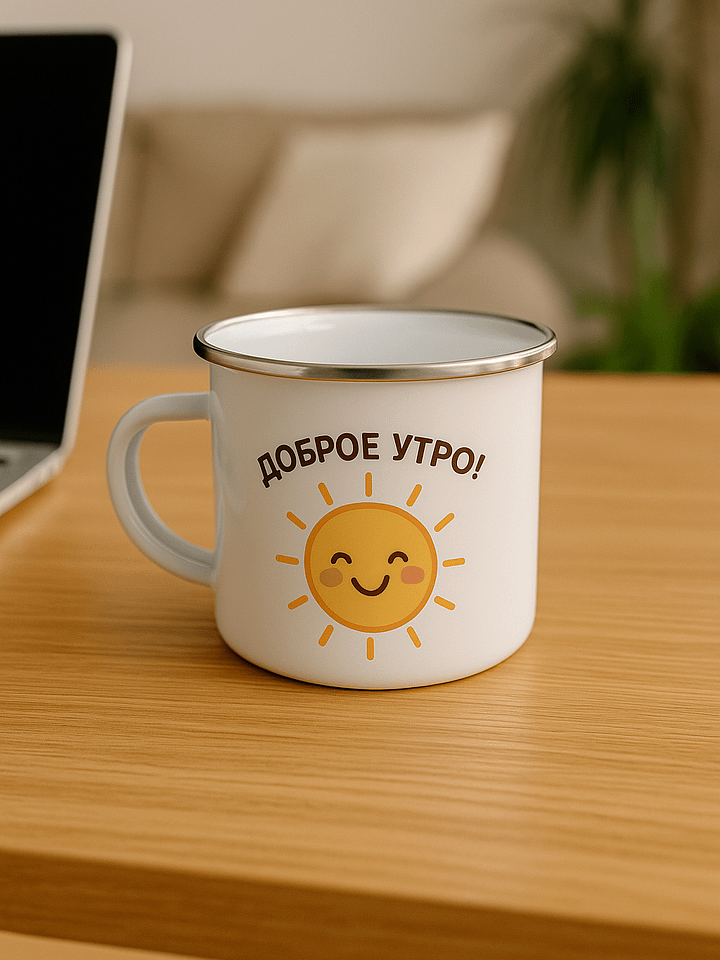 Кружка “Доброе утро!” — начни день с русского языка product image (1)