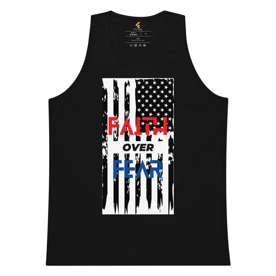 Faith Over Fear Patriotic Tank Top product image (5)