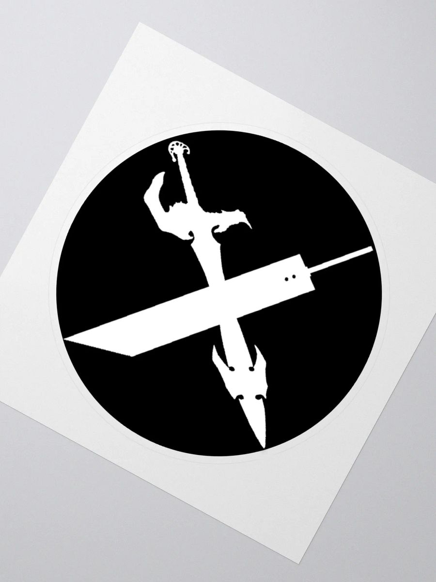 Luminaries of the Lifestream White on Black Logo Sticker product image (5)