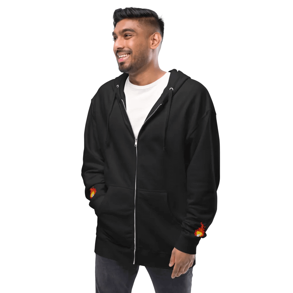 Phlare Flame Fleece Zip Up Hoodie product image (3)