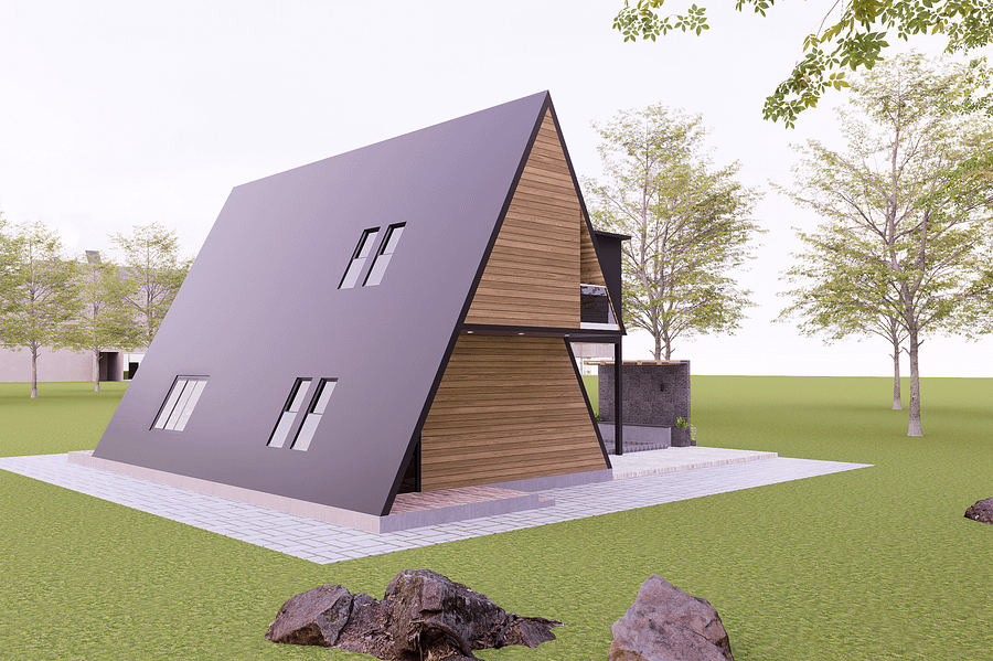 2 Storey A-Frame 3BHK House product image (4)