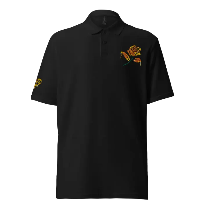 UNISEX HOT BOX FAM JFLOW ROSE DRIP EMOTE POLO product image (1)