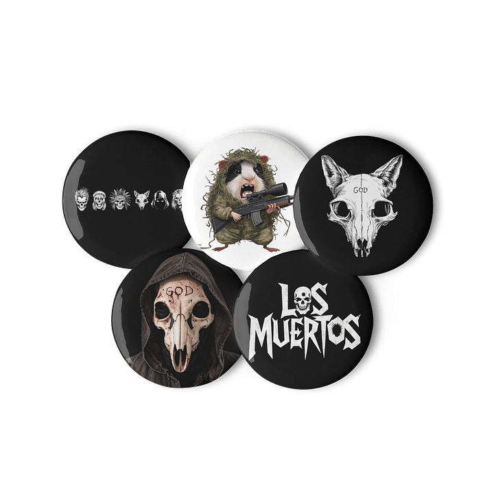 Set of Los Muertos Pin Buttons product image (2)