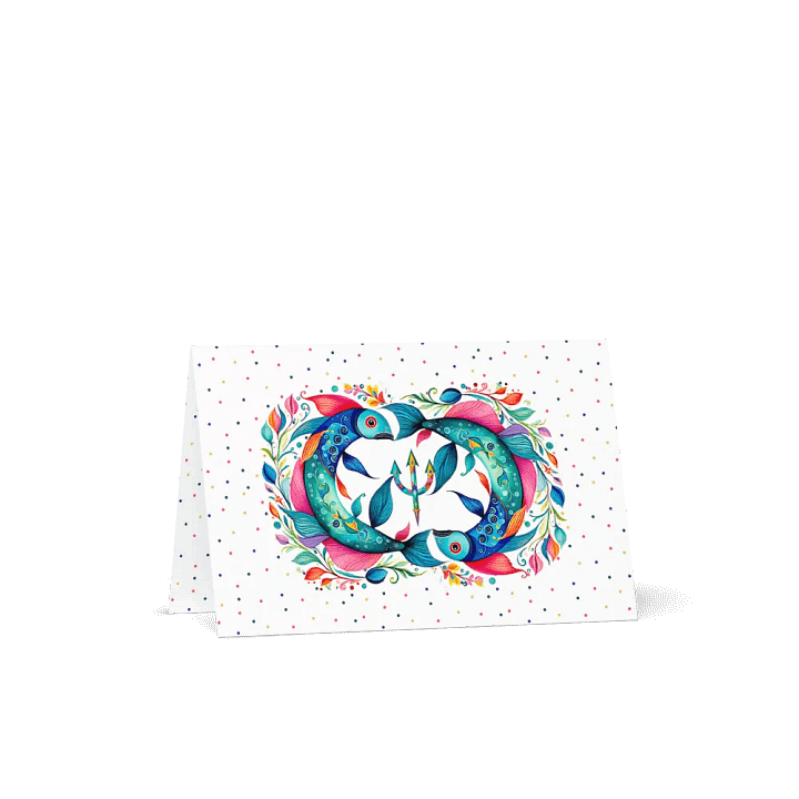 Pisces, Neptune & Pisces, Greeting Card product image (1)