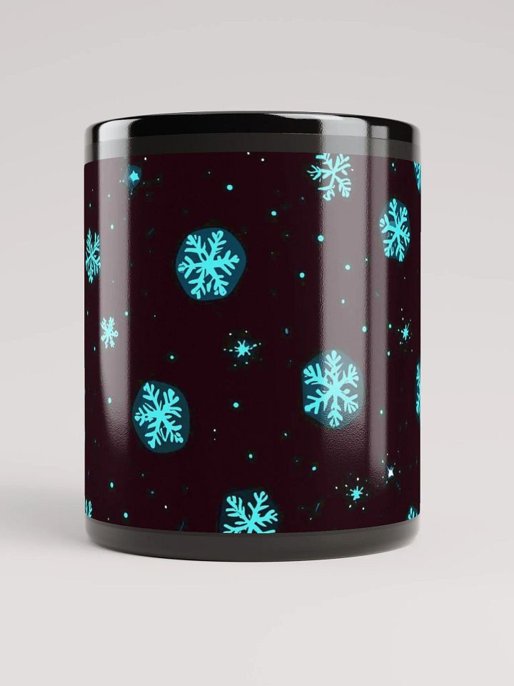 Starry Snowflake Black Mug product image (2)