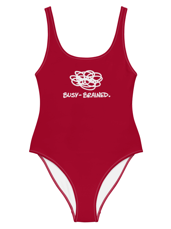 BUSY-BRAINED (lifeguard inspired) one piece swimsuit product image (1)