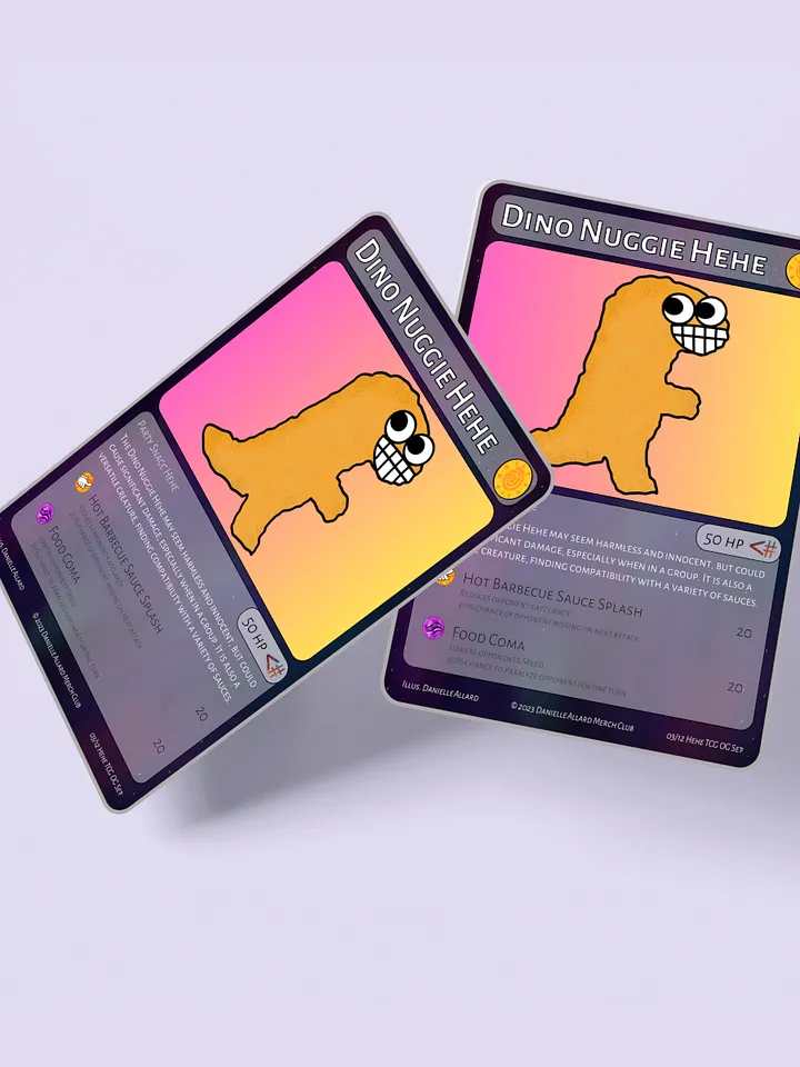 Dino Nuggie Hehe Digital Card [Hehe TCG Card #03] product image (1)