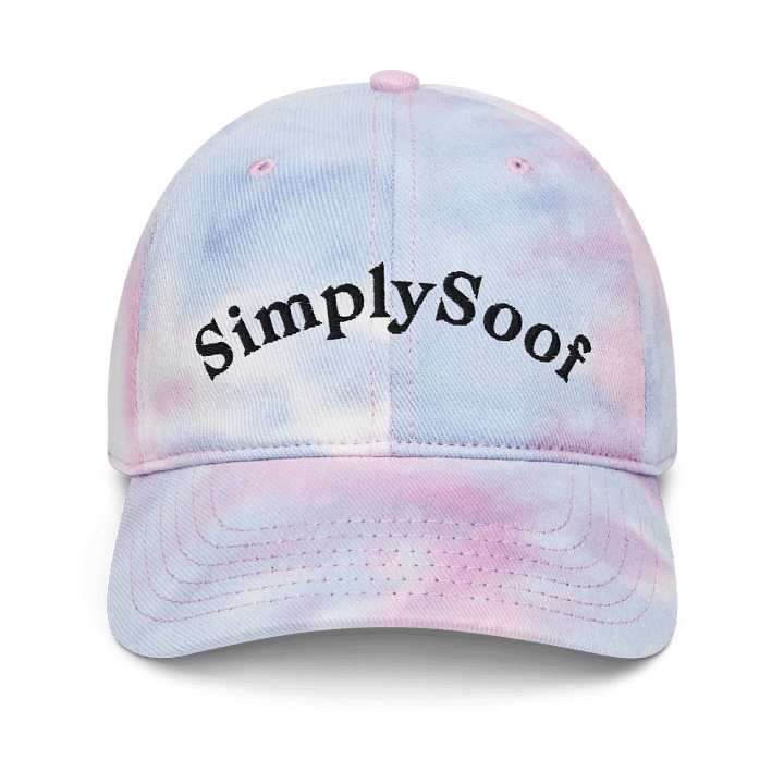 Tie-Dye Dad Hat with channel name product image (3)